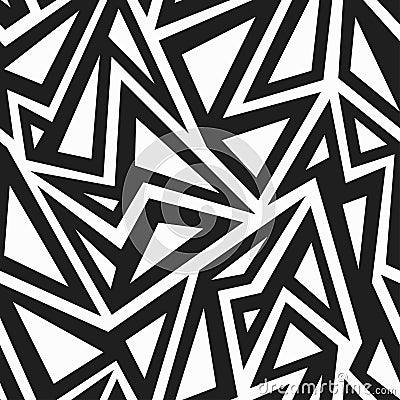 African monochrome seamless pattern Vector Illustration