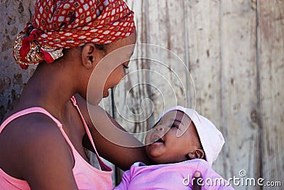 African mother Stock Photo