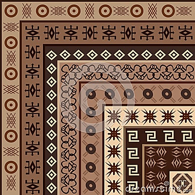 African motifs background Stock Photo