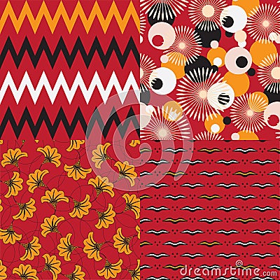 African motifs Vector Illustration