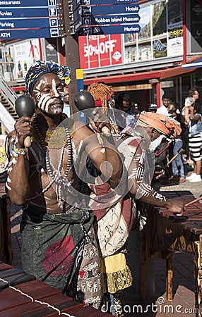 African musicians in Cape Town South Africa Editorial Stock Photo