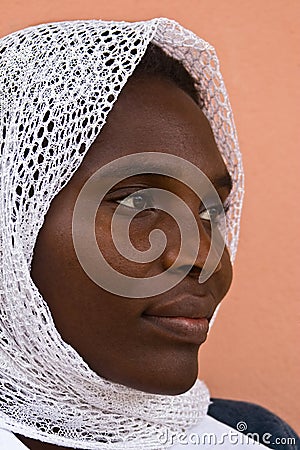 African muslim woman Stock Photo