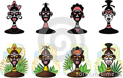 African people Vector Illustration