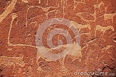 African petroglyph Stock Photo