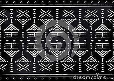 African Print fabric, Ethnic handmade ornament for your design, Ethnic and tribal motifs geometric elements. Vector afro texture Vector Illustration