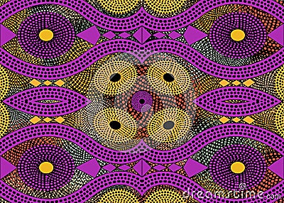 African Print fabric, Ethnic handmade ornament for your design, Ethnic and tribal motifs geometric elements. Vector afro texture Vector Illustration