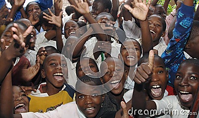 African school children Editorial Stock Photo