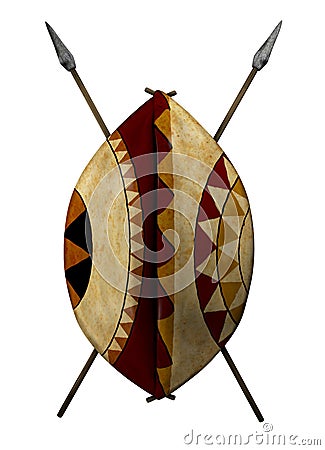 African shield Stock Photo
