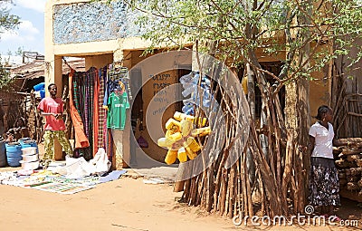 African shop Editorial Stock Photo