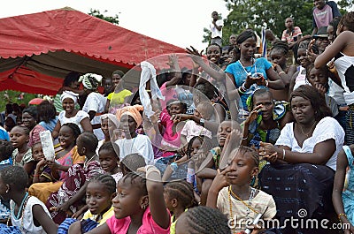 African spectators Editorial Stock Photo