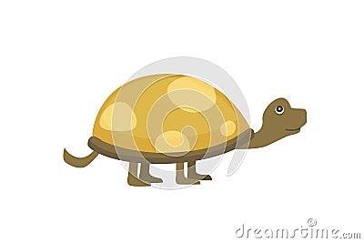 African Spurred Tortoise vector illustration Vector Illustration
