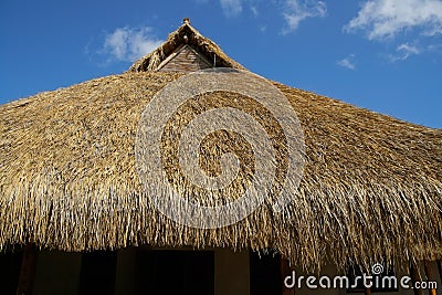 African thatched roof Stock Photo