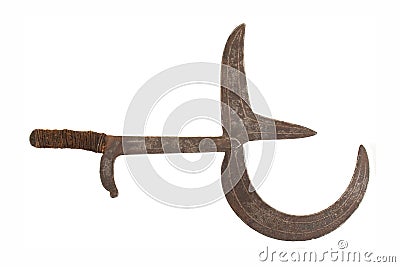 An African throwing knife Stock Photo