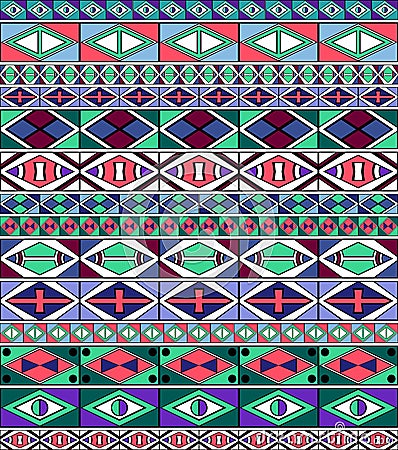 African-tribal-art pattern Vector Illustration