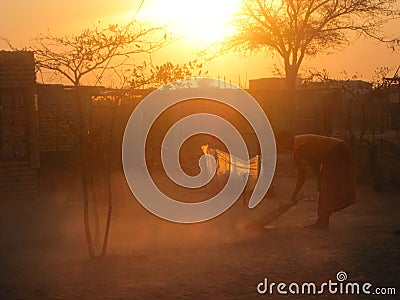 African village Stock Photo