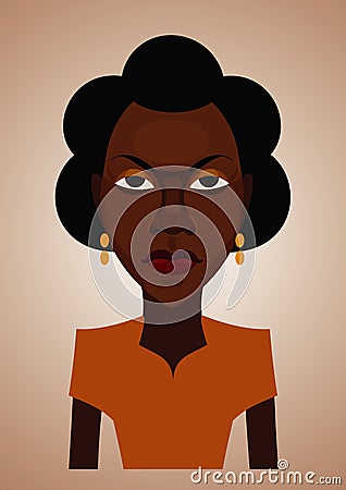 African woman Vector Illustration