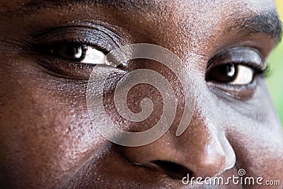 African woman eyes Stock Photo