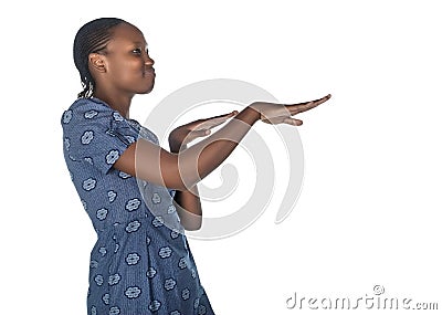 African woman hand movements Stock Photo