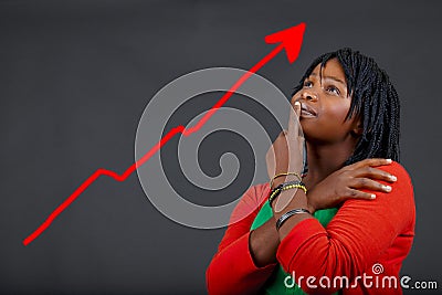 African woman personal growth Stock Photo