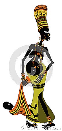 African woman Vector Illustration