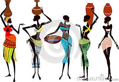 African women Vector Illustration