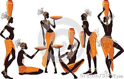 African women Vector Illustration