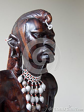 African wood carving Stock Photo