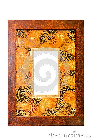African wood frame Stock Photo