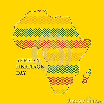 African world Heritage day element Vector Illustration