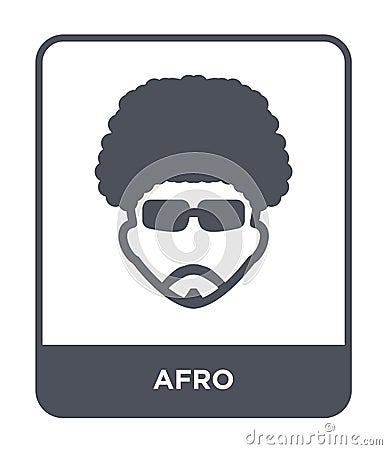 afro icon in trendy design style. afro icon isolated on white background. afro vector icon simple and modern flat symbol for web Vector Illustration