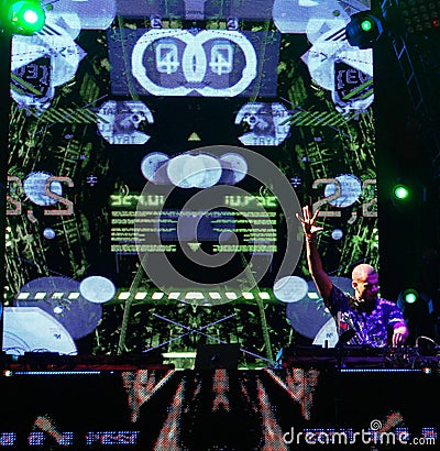 Afrojack performs at Electric Daisy Carnival New York 2014 Editorial Stock Photo