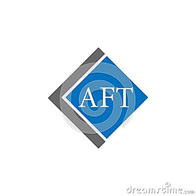 AFT letter logo design on black background. AFT creative initials letter logo concept. AFT letter design Vector Illustration