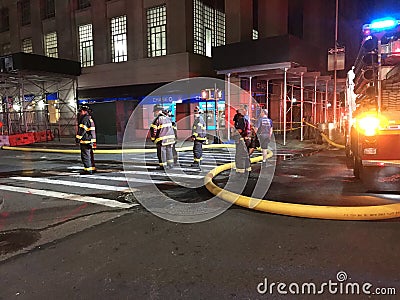 Aftermath Of Four Alarm Fire At 24 Murray Street 10 Editorial Stock Photo