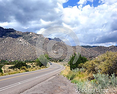 Afternoon Storm Clouds Over Sandias Stock Photo