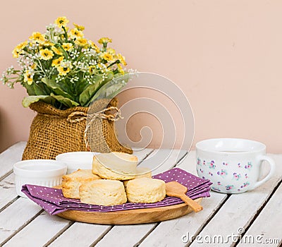 Afternoon tea set Stock Photo