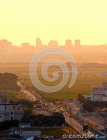 afternoon view of the city of taranto Editorial Stock Photo