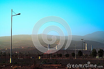 Agadir Adrar modern football stadium Stock Photo