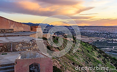 Agadir Fortress at sunrise, Morocco Stock Photo