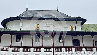 Agapia Monestery - Neoclassic and Byzantine Architecture Stock Photo