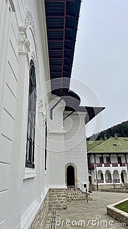 Agapia Monestery - Neoclassic and Byzantine Architecture Stock Photo