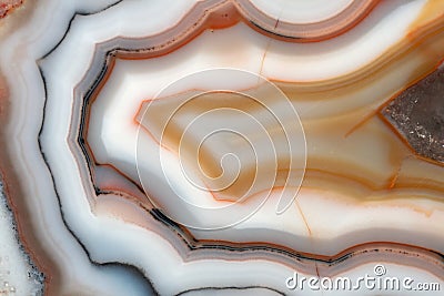 Agate With Amethyst Stock Photo