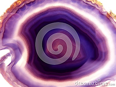 Agate with chalcedony geological crystal Stock Photo