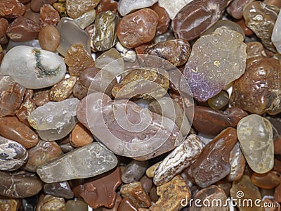 Agate in reddish and yellow. treasure. Stock Photo