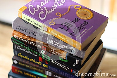 Agatha Christie Books Editorial Stock Photo