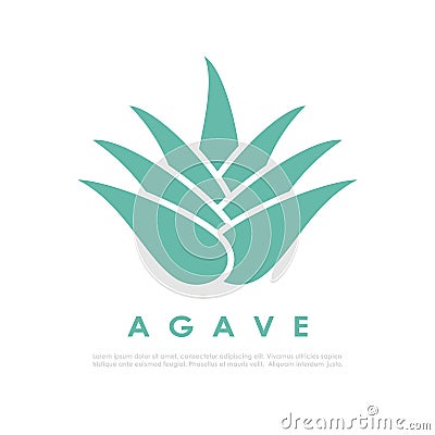 Agave cactus icon Vector Illustration