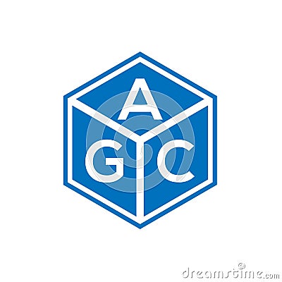 AGC letter logo design on black background. AGC creative initials letter logo concept. AGC letter design Vector Illustration