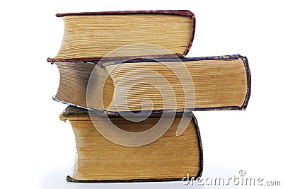 Aged books Stock Photo