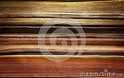 Aged books background Stock Photo