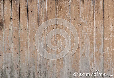Aged brown wooden fence. Stock Photo