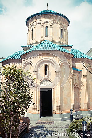 Aged christan church in Tbilisi Stock Photo